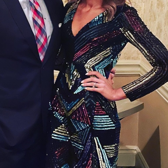 Aidan Mattox Embellished Cocktail Dress - Picture 8 of 9